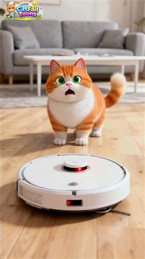 The Vacuum Attacked My Cat 💀🐱 #shorts