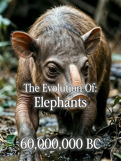 The Evolution Of Elephants Over Time 🐘#history