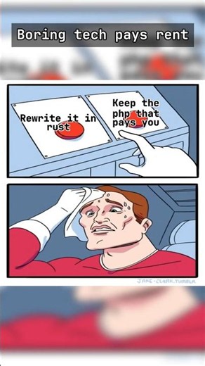 The PHP monolith funded three Rust evangelists this year #techmemes