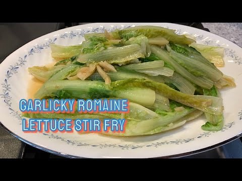 Garlicky ROMAINE LETTUCE Stir Fry Recipe | Quick Easy & Tasty
