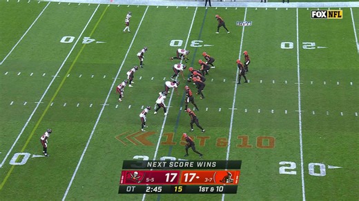 Brissett's rocket pass is placed perfectly to Cooper on 17-yard catch and run