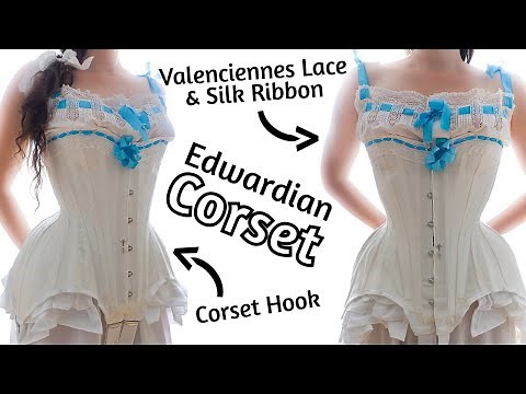 How To Sew An Edwardian Corset | Heavily Boned | Single Layer | S-Bend Corset | Historical Sewing