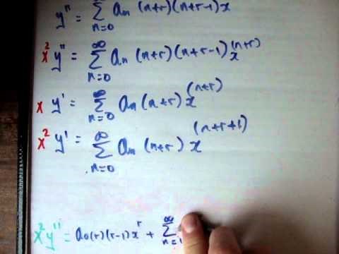 Differential Equations 15 a: Frobenius Method Example 1 Part 1