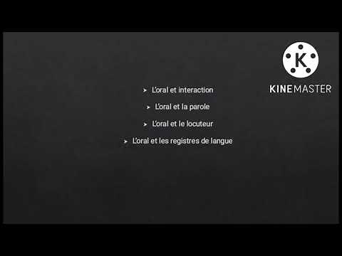 Didactique de l'oral cours 01 : définition de l'oral et ses composantes.