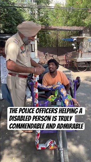 The Police Helping a Disabled Person ❤️ Truly Admirable Act #shorts