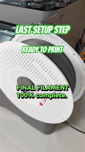 Loading the Final External Filament into the Bambu Lab X2D | ASMR #asmr #3dprinting #setup