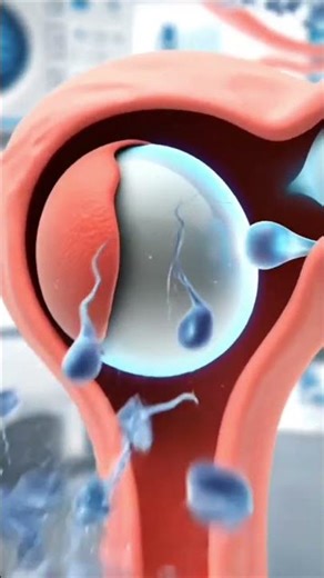 How human fertilization happen l 3d sperm meets egg animation l ai anatomy explained