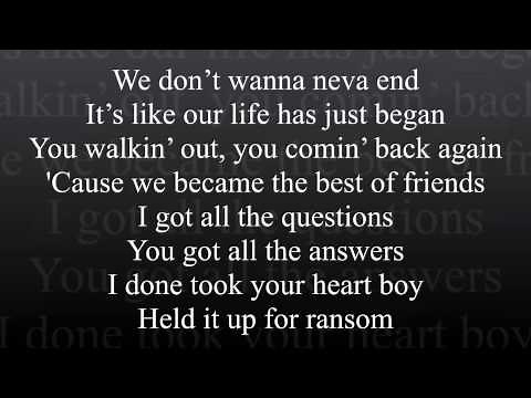 Future feat. Kelly Rowland - Neva End (remix) with on screen lyrics