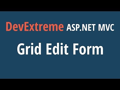 DevExtreme ASP.NET MVC Grid: The Edit Form