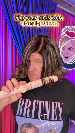 Straightener Hack For Flippy Ends 💇‍♀️
