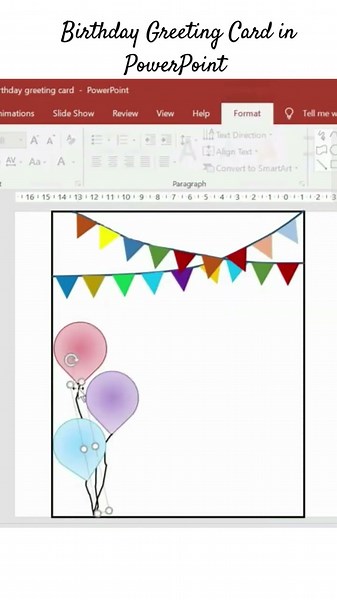 how to make greeting card in powerpoint#happybirthday #greetingcard #powerpoint #shortvideo