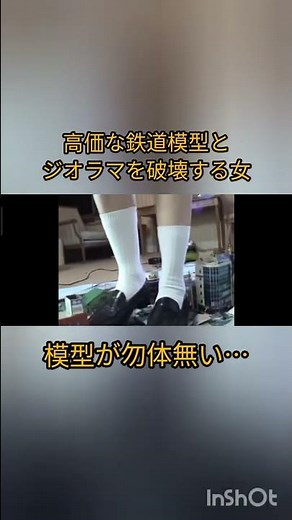 鉄道模型を破壊する女…#shorts #鉄道模型 #nゲージ