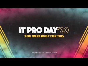 IT Pro Day 2020 - You Were Built For This