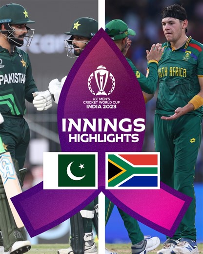 339K views · 3.3K reactions | Pakistan's lower order added invaluable runs to set South Africa a solid target in Chennai  #CWC23 #PAKvSA | ICC - International Cricket Council | Facebook