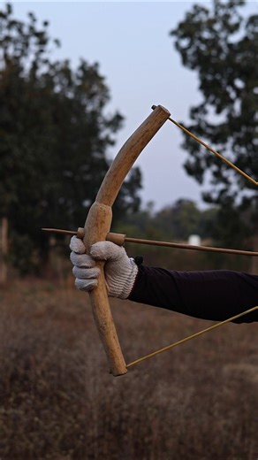 #The Arrow Creation And Of Slingshot With Bow #diy #craft #youtubeshorts #wood #bamboo