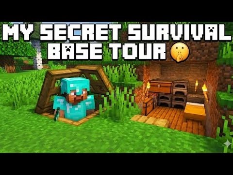 My Secret Survival Base Tour 🤫 | Minecraft #minecraft #wellerman #tour