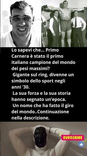 Lo sapevi che… Primo Carnera è stato❤️‍🔥