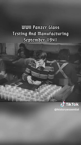 WWII Panzer Glass Testing And Manufacturing #ww2 #ww2history #ww2footage #ww2edits #worldwar2history #worldwartwo #military #fyp #usa #usa🇺🇸 #usaww2 #america #germany #germany🇩🇪