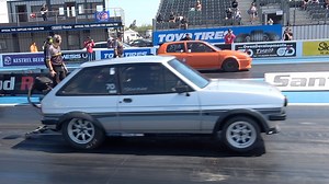 252K views · 2.4K reactions | Another cool close race from Doorslammers. Jack Krugal in his 1600bhp EVO powered RWD Nissan Pulsar took on Chris Todd in his Subaru powered rear engined RWD Mk1 Fiesta. Jack winning on a holeshot, with an 8.80 v 8.66. I believe that was Chris's PB, with Jack having a PB of 8.1 More videos of Jack's Pulsar out on YouTube at 4pm  Jr autoteknik Team JR autoteknik #doorslammers #santapod | Dragmediauk | Facebook