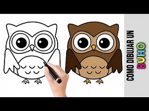 Como Dibujar Un Buho ★ Dibujos Fáciles Para Dibujar Paso A Paso