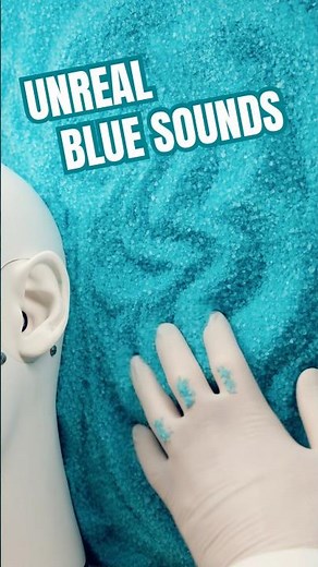 UNREAL BLUE SOUND 🩵 #asmr #shorts