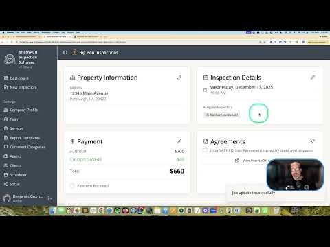 Online Scheduler for Home Inspection Software