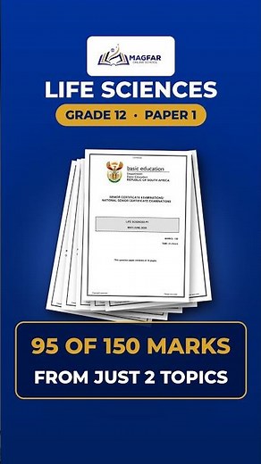 95 of 150 Marks From Just 2 Topics | Grade 12 Life Sciences Paper 1 2026. #lifesciences #paper1