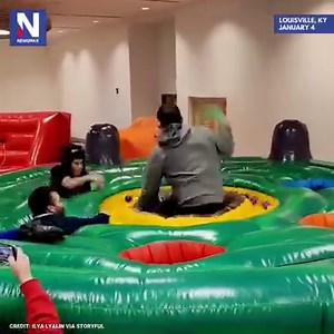 42K views · 549 reactions | WHACK-A-MOLE: A team-building exercise was exciting and fun for a group of coworkers in Louisville, Kentucky. They used an inflatable structure and a foam noodle to play a giant game of whack-a-mole. | NEWSMAX | Facebook