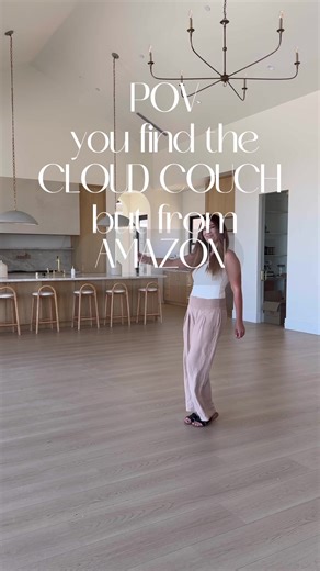 Designer Inspired Cloud Sofa from Amazon - Affordable & Comfortable
