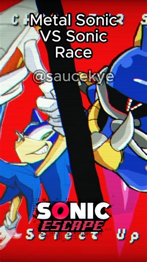Metal Sonic VS Sonic Race #sonic #sonicthehedgehog #pixelart #metalsonic #sonicexe #shorts #fyp