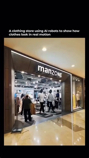 Artificial Intelligence | Technology | Prompts on Instagram: "AI-powered mannequins that walk to show how clothes move in real life. A store is now using robotic displays so customers can see outfits in motion instead of on static models. Retail is changing fast."