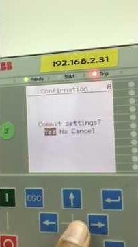 ABB REF615 [How to go through the HMI]