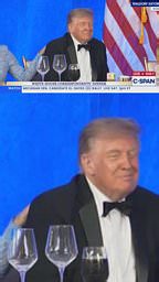 Leavitt comforts Trump during awkward WHCD award speech