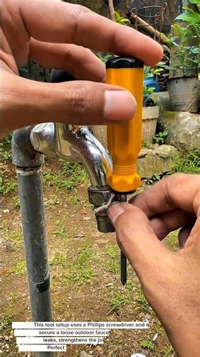 “Genius DIY Outdoor Faucet Fix – Simple Plumbing Hack Anyone Can Do!”