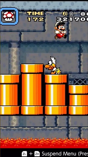 Lemmy Koopa battle in Super Mario World