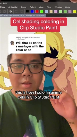 Cel Shading in Clip Studio Paint for Anime Cels