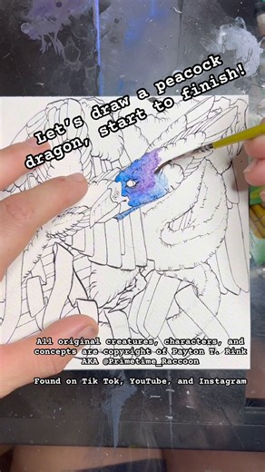 How to draw… #dragon #artist #watercolor