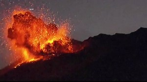 JUST IN: Dramatic video shows volcano erupting in Japan. | World News Now
