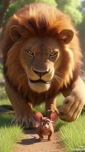 lion and mouse ai story in tamil