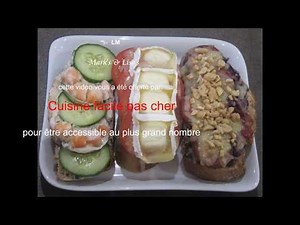 Comment préparer des TARTINES au diner