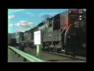 549. SOUTHERN PACIFIC SP 4404 at Hilyard st Eugene Oregon on April 1986 with 2 freight engine motive