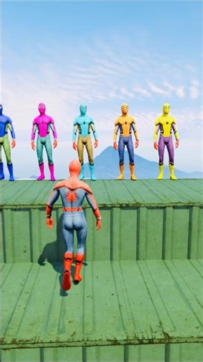 GTA 5 Epic Water Ragdolls Spiderman Jump/Fails Ep 1795 #shorts