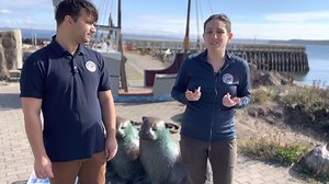 Elyssa and Dante are our tsunami preparedness program coordinators. Earlier this week, they traveled to Port Townsend to talk about tsunami sirens and why they're important. We're also reminding you that the actual tsunami wailing sound will be triggered at 10:21 a.m, Oct. 21. Usually it's the Westminster Chimes for the monthly test. To learn more, visit mil.wa.gov/tsunami | Washington Emergency Management Division