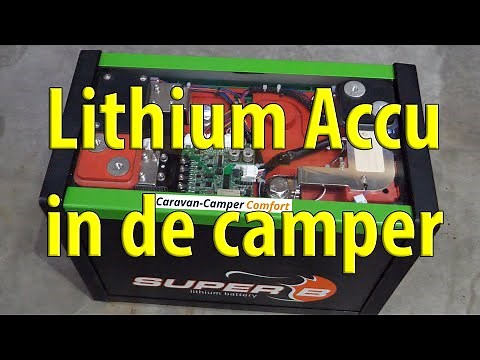 Camper TV 205 Lithium battery and camper power