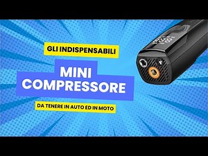 Mini Compressore Aria Portatile per Auto e Moto - Compatto, Potente e Versatile