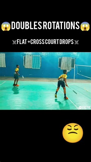 😈DOUBLES. ROTATIONS OF BOYS 👿#shorts #viral #badminton #skills