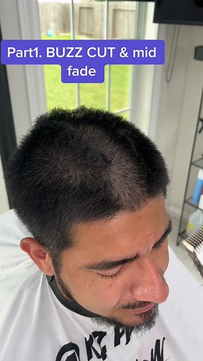 Buzz Cut Tutorial: Part 1 - Mid Fade Included