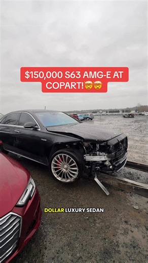 Would you pay over $60,000 for this s63?🤯🤯 #carsoftiktokcontest #BackYardBoyz #Copart