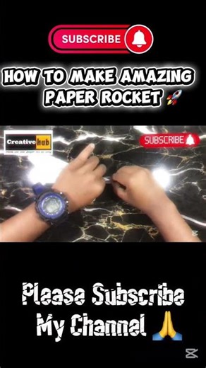 How To Make a Speed Paper Rocket 🚀 / Fun & Easy Origami ❤️
