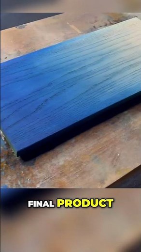 Full Video Click the Link ☝️ (ONE COLOR BLUE FADE) Vibrant Wood Staining